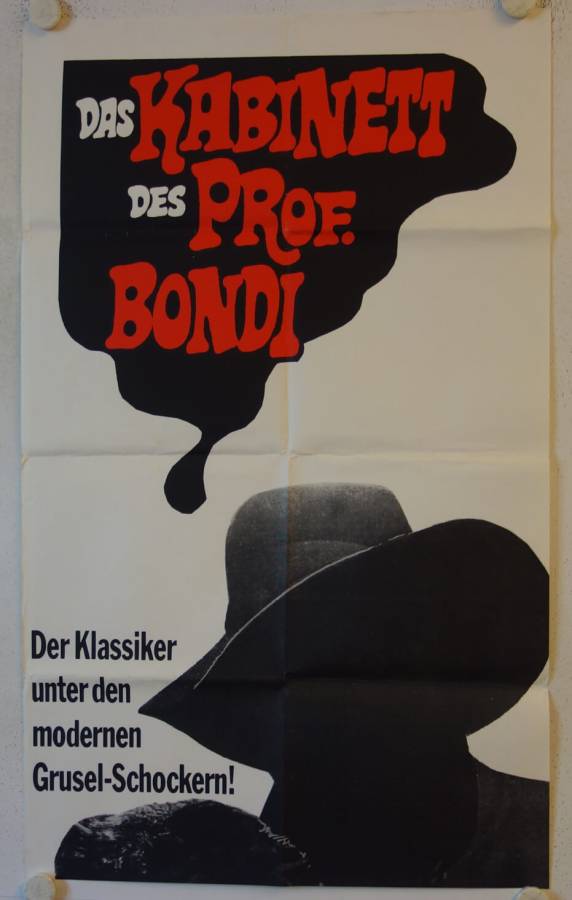 Kabinett des Prof. Bondi originales deutsches Sonder-Filmplakat
